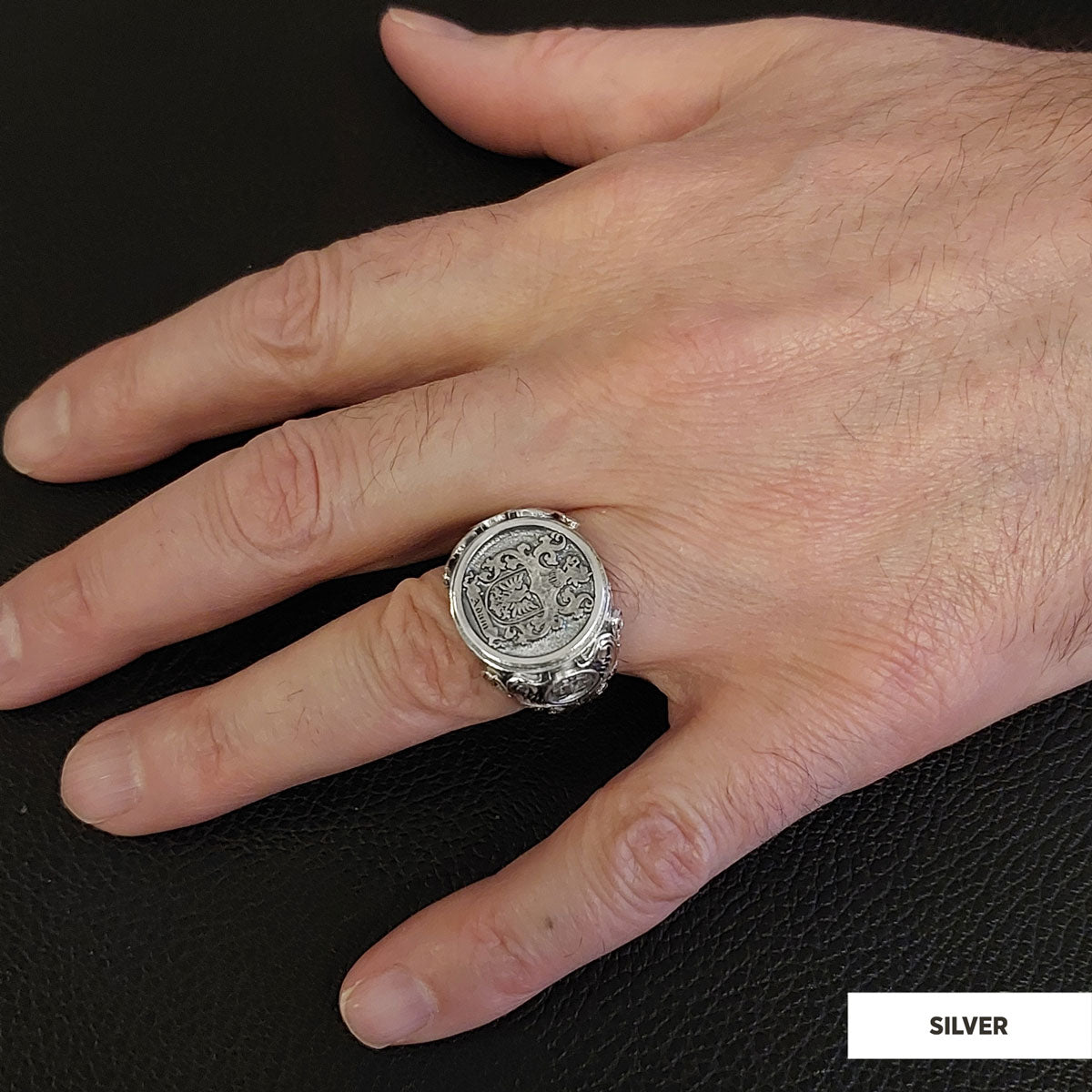 Family Coat of Arms Ring, Special Design Family Ring - view 5