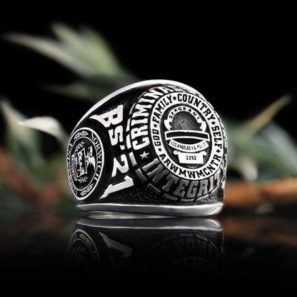 Criminal Justice İntegrity Ring by SWISS PLUS - Custom College Class Rings