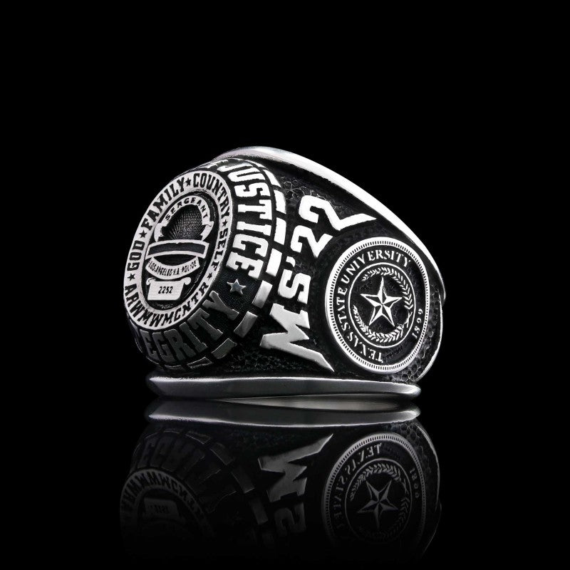 Criminal Justice İntegrity Ring by SWISS PLUS - Custom College Class Rings - view 2