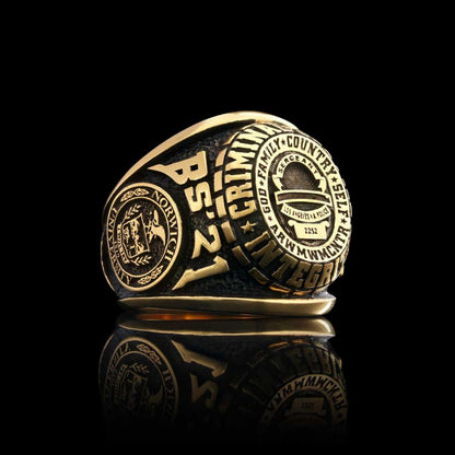 Criminal Justice İntegrity Ring by SWISS PLUS - Custom College Class Rings - view 3