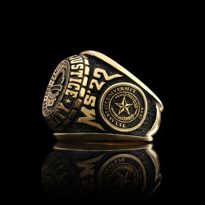 Criminal Justice İntegrity Ring by SWISS PLUS - Custom College Class Rings - view 5