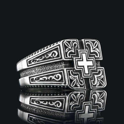 Cross Ring by SWISS PLUS - Christian Collection - view 3