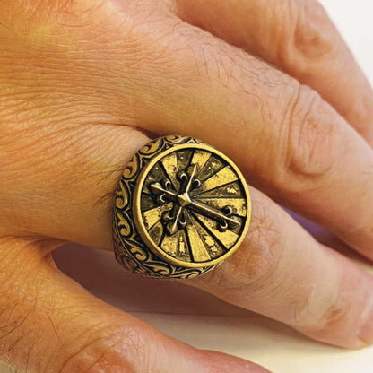 Silver Cross Ring by SWISS PLUS - Christian Collection - view 6