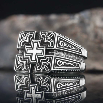 Cross Ring by SWISS PLUS - Christian Collection