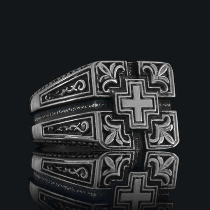 Cross Ring by SWISS PLUS - Christian Collection - view 2