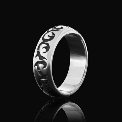 Custom Design Celtic Design Band Ring by SWISS PLUS - Sterling Silver Band Rings - view 4