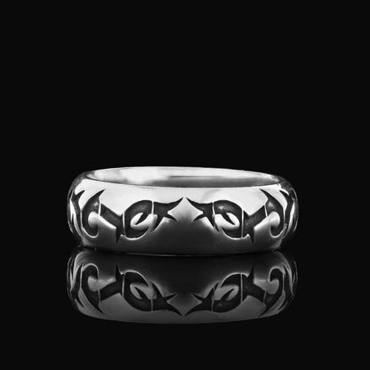 Custom Design Celtic Design Band Ring by SWISS PLUS - Sterling Silver Band Rings - view 6