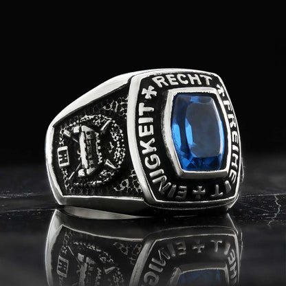 Custom Design Einigkeit Recht Freiheit Germany Ring by SWISS PLUS - Military Rings