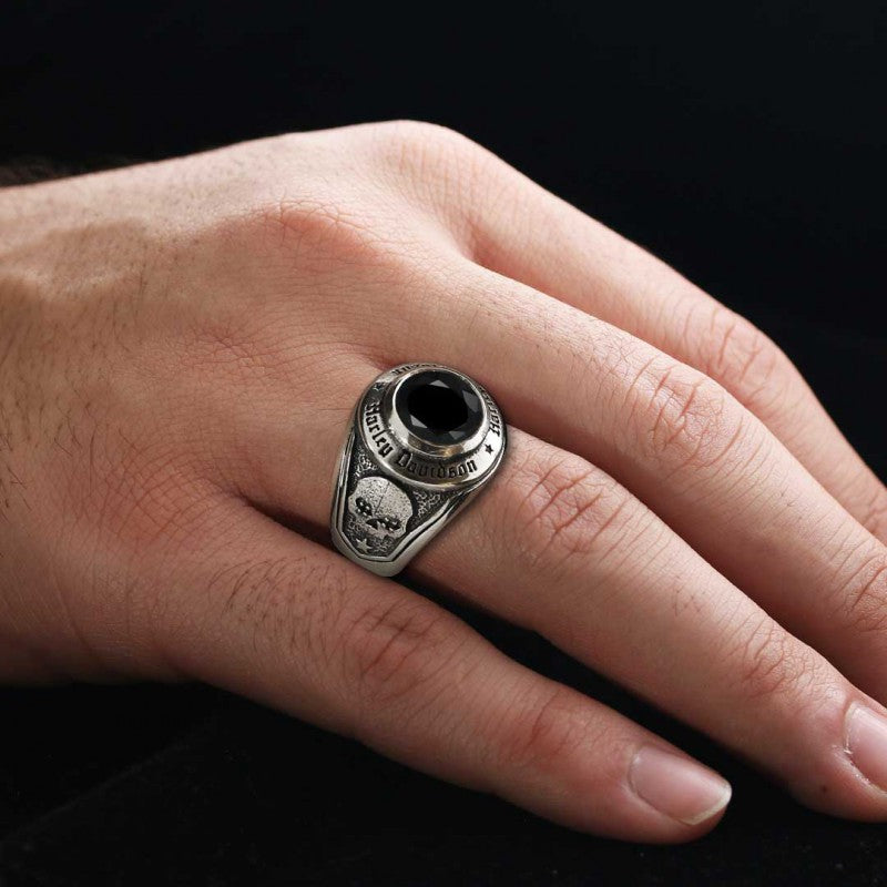 Custom Design Harley Davidson Ring - view 4