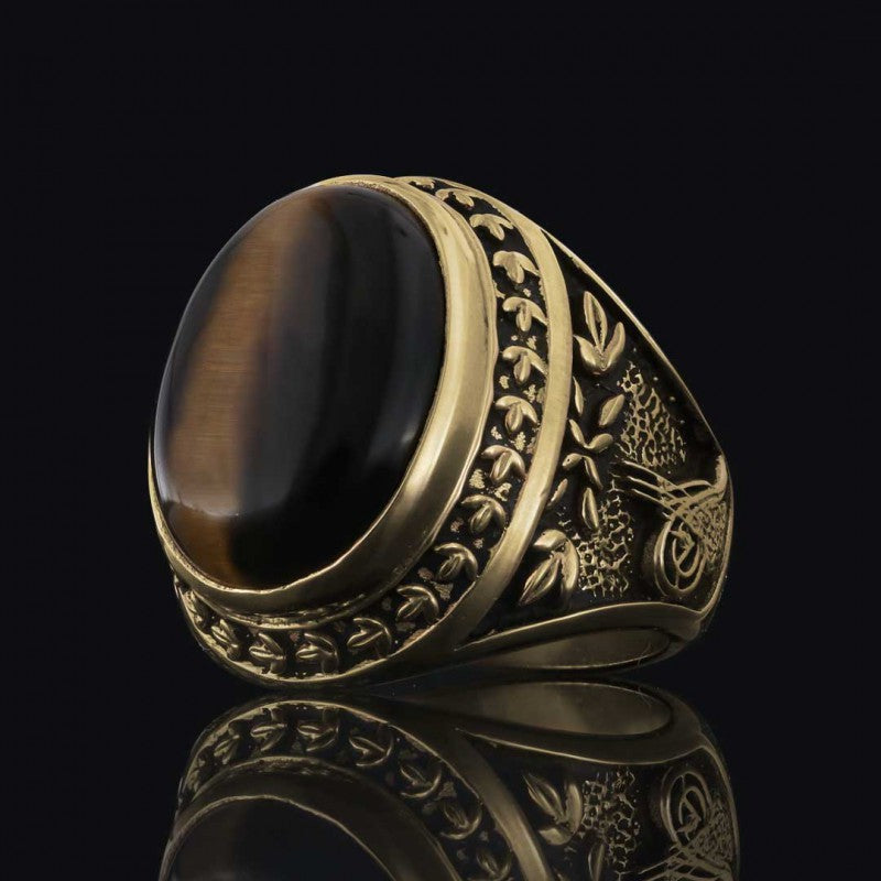 Custom Design Ottoman Tughra - State Coat of Arms Ring - view 5