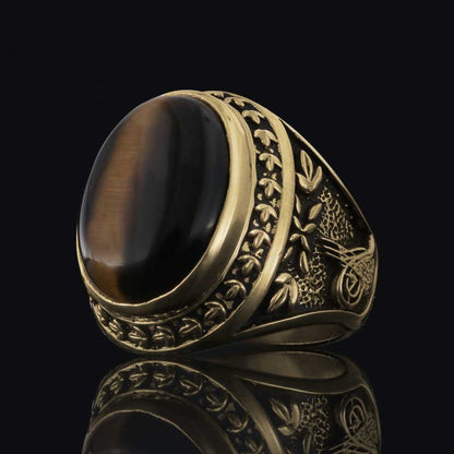Custom Design Ottoman Tughra - State Coat of Arms Ring by SWISS PLUS - Family Collection - view 5