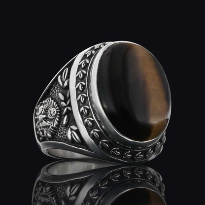 Custom Design Ottoman Tughra - State Coat of Arms Ring by SWISS PLUS - Family Collection - view 6