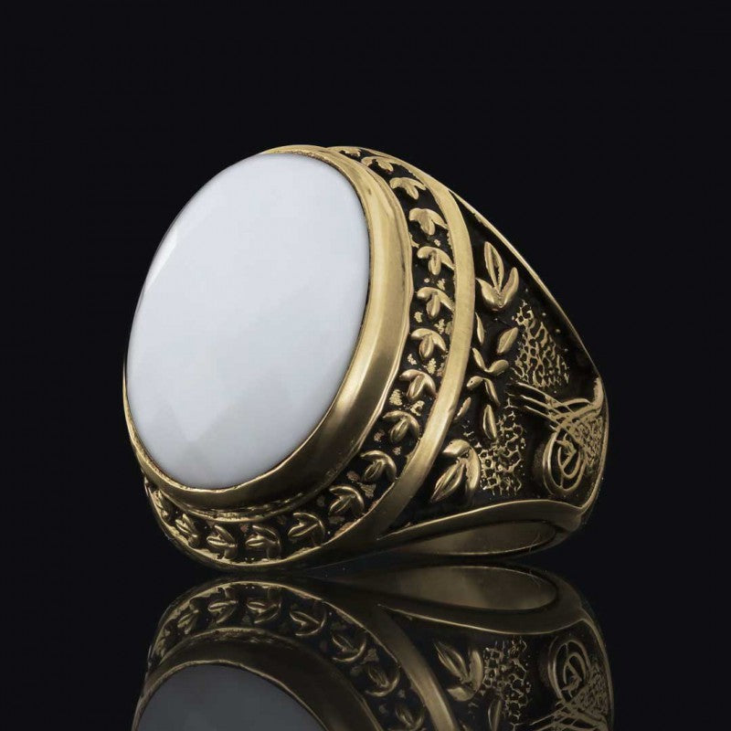 Custom Design Ottoman Tughra - State Coat of Arms Ring - view 7