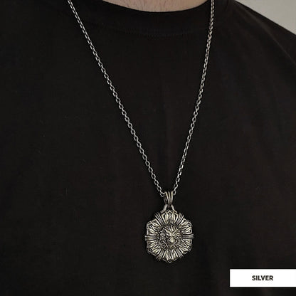 Custom Design Silver Leo Pendant Silver-Chain by SWISS PLUS - Jewish Collection - view 2
