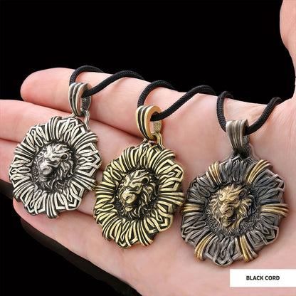 Custom Design Silver Leo Pendant Silver-Cord by SWISS PLUS - Zodiac Collection - view 2