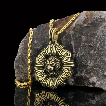Custom Design Silver Leo Pendant by SWISS PLUS - Zodiac Collection
