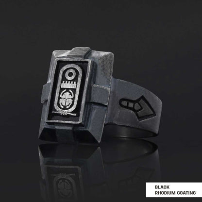 Custom Design Silver Men Masonic Ring by SWISS PLUS - Mason Collection - view 4