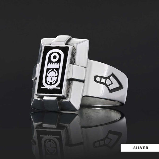 Custom Design Silver Men Masonic Ring by SWISS PLUS - Mason Collection - view 2