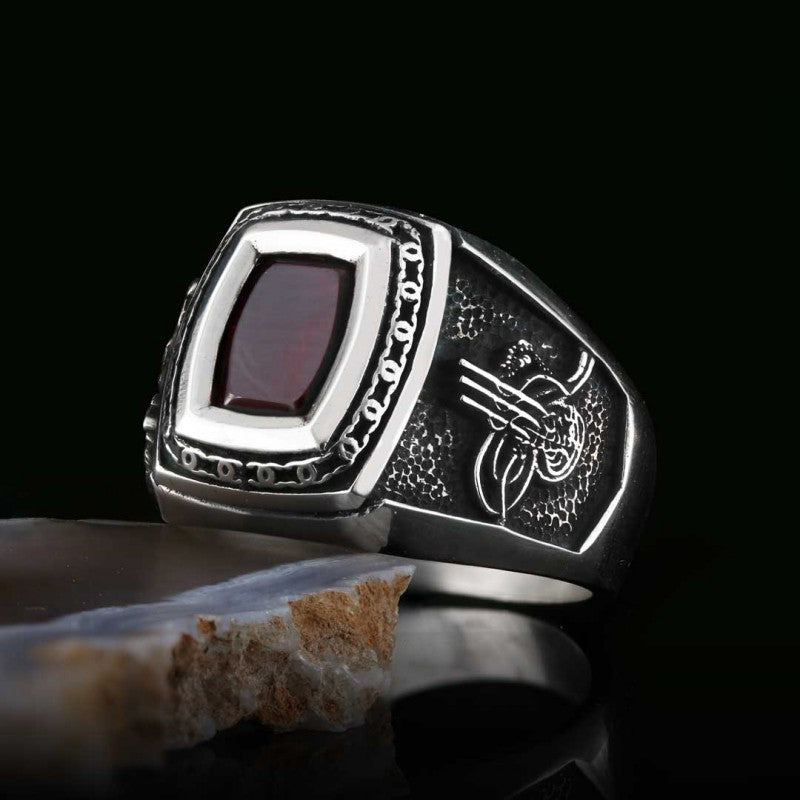 Custom Design Stoned Ottoman Ring