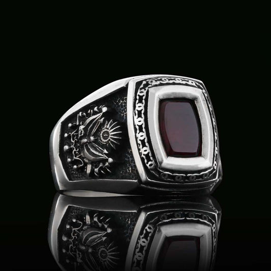 Custom Design Stoned Ottoman Ring by SWISS PLUS - Ottoman Jewelry Collection - view 2