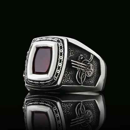 Custom Design Stoned Ottoman Ring by SWISS PLUS - Ottoman Jewelry Collection - view 3