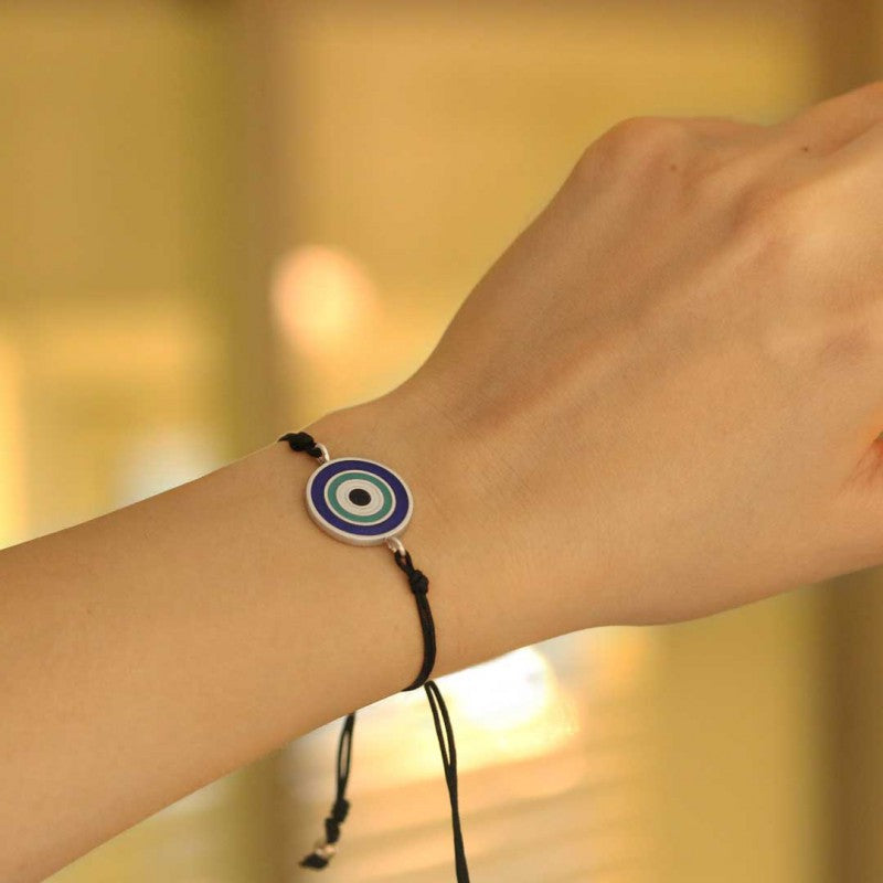 Custom Design Turkish Blue Evil Eye Beads Bracelet by SWISS PLUS - Turkish Blue Evil Eye Bead Bracelet - view 2