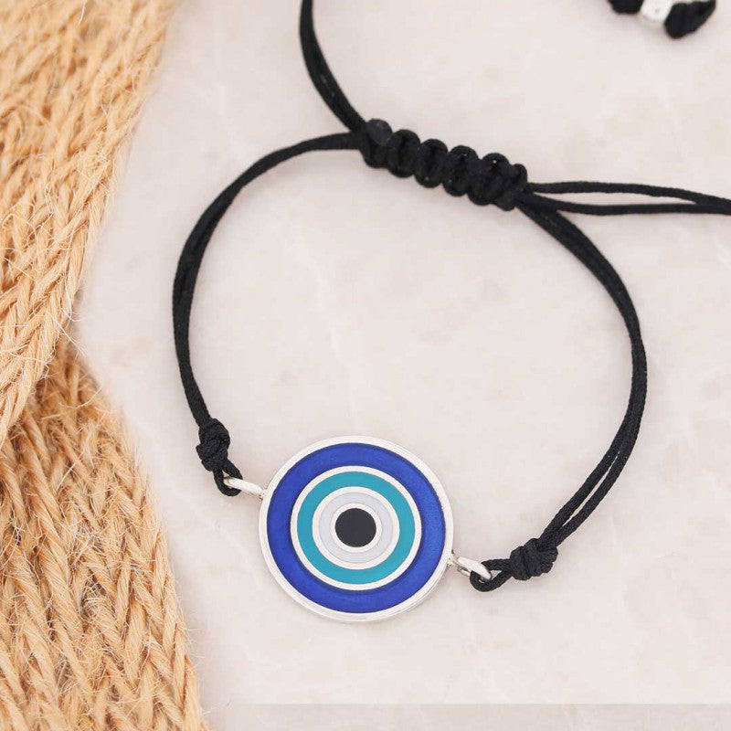 Custom Design Turkish Blue Evil Eye Beads Bracelet by SWISS PLUS - Turkish Blue Evil Eye Bead Bracelet - view 3