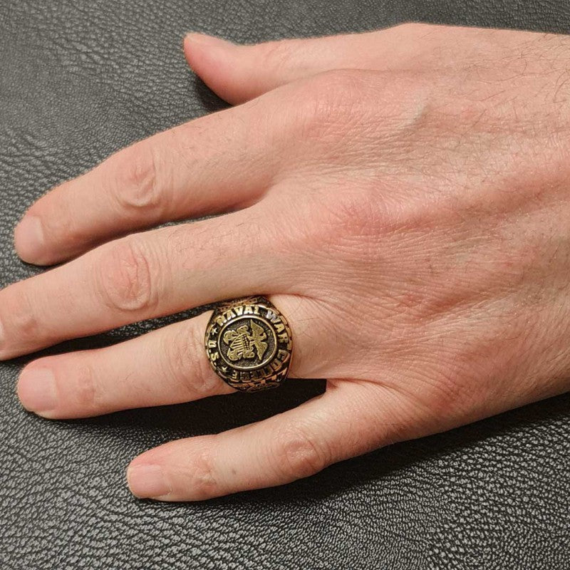 Custom Design US Naval War College Ring - view 4