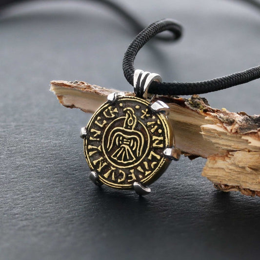 Custom Design Viking Penny King Anlaf Guthfrithsson Women Coin Pendant - view 1