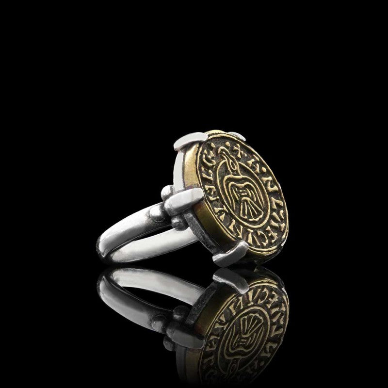Custom Design Viking Penny King Anlaf Guthfrithsson Women Ring - view 3