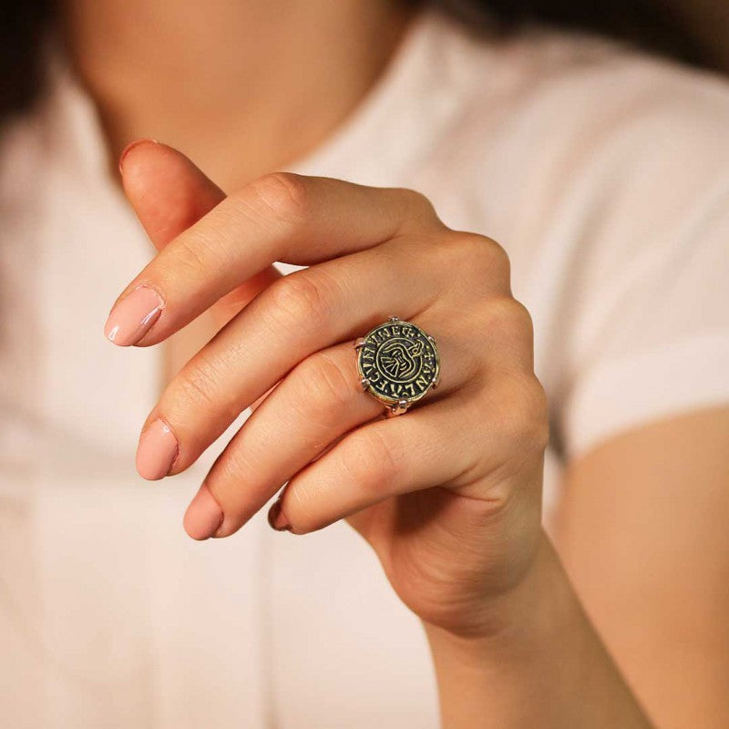 Custom Design Viking Penny King Anlaf Guthfrithsson Women Ring