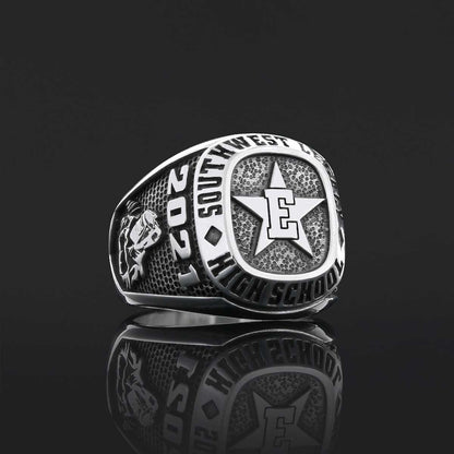 Custom High School Graduation Ring, Handmade University Ring, Class Ring, College Class Ring by SWISS PLUS - Custom College C