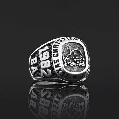 Custom High School Graduation Ring, Handmade University Ring, Class Ring, College Class Ring by SWISS PLUS - Custom College C