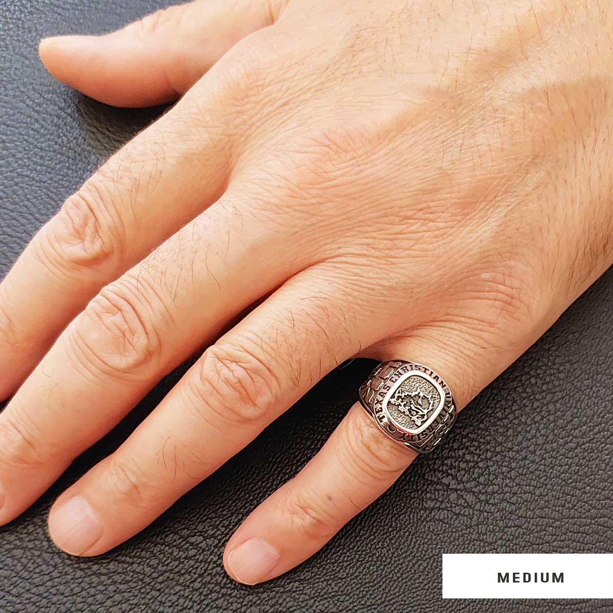 Custom High School Graduation Ring, Handmade University Ring, Class Ring, College Class Ring - view 6