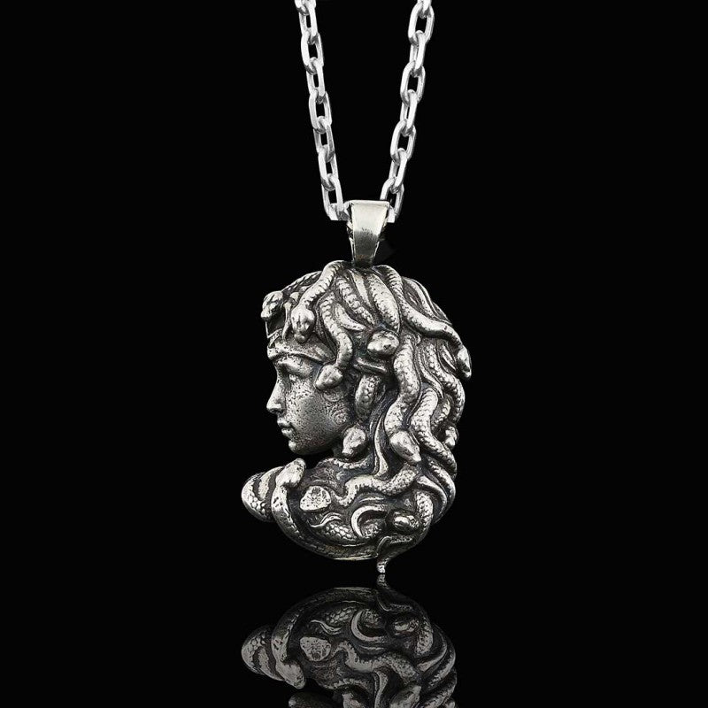 Custom Made 925 Sterling Silver Medusa Pendant by SWISS PLUS - Unique Pendants & Cool Design Necklaces - view 2
