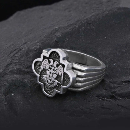 Custom Rousea Crucis Order Ring, Spiritual Symbol of Ancient Ring, Rosicrucian Cross Ring Amorc Ring by SWISS PLUS - Christia