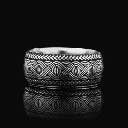 Customizable Braided Band Wheat Woven Wire Twisted Silver Wedding Ring by SWISS PLUS - Engagement Rings - view 5