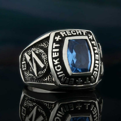 Design Einigkeit Recht Freiheit Germany Ring by SWISS PLUS - Military Rings