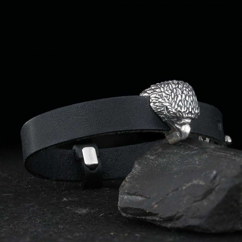 Eagle Leather Bracelet by SWISS PLUS - Unique Design Leather Bracelets - view 3