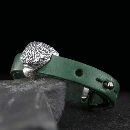 Eagle Leather Bracelet by SWISS PLUS - Unique Design Leather Bracelets - view 5
