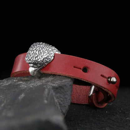 Eagle Leather Bracelet by SWISS PLUS - Unique Design Leather Bracelets - view 6