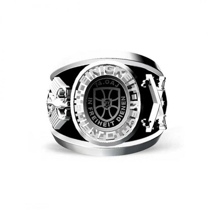 Einigkeit Recht Freiheit Germany 925 Sterling Silver Ring by SWISS PLUS - Military Rings - view 3