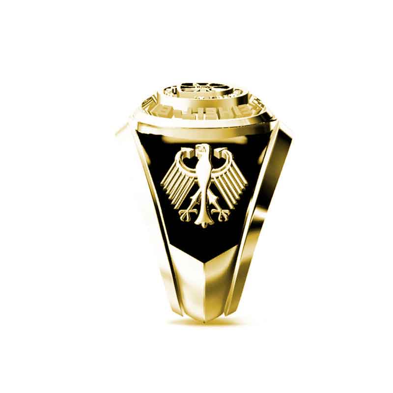 Einigkeit Recht Freiheit Germany 925 Sterling Silver Ring by SWISS PLUS - Military Rings - view 7