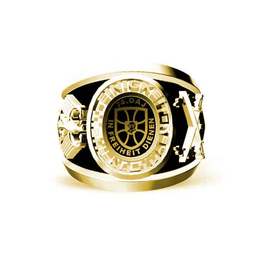 Einigkeit Recht Freiheit Germany 925 Sterling Silver Ring by SWISS PLUS - Military Rings - view 2