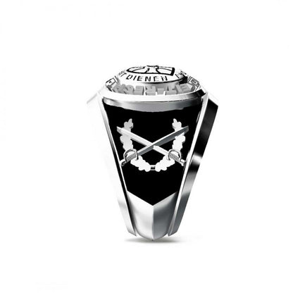 Einigkeit Recht Freiheit Germany Silver Ring by SWISS PLUS - Military Rings - view 4