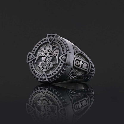 Embrace the Legacy, Rosae Crucis Ring, Personalized Rosae Crucis Ring by SWISS PLUS - Rosae Crucis Collection - view 3