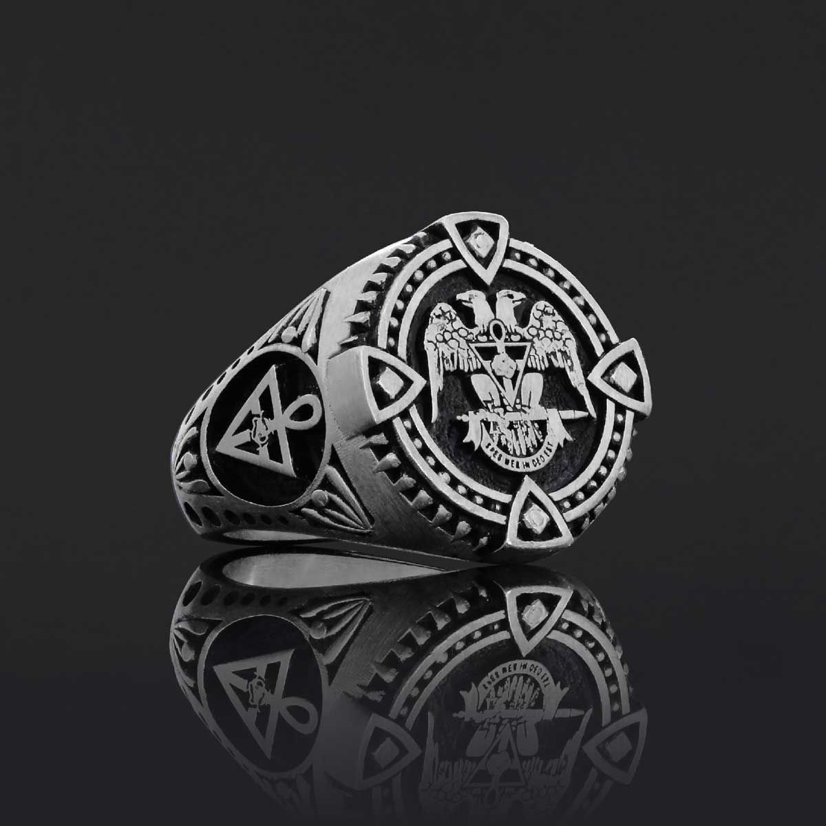 Embrace the Legacy, Rosae Crucis Ring, Personalized Rosae Crucis Ring - view 4