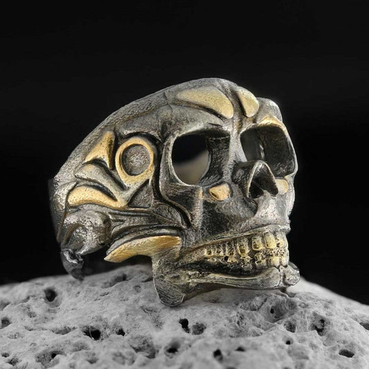Sterling Silver Filigree Skull Ring