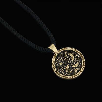 Fish And Lotus Pendant by SWISS PLUS - Unique Pendants & Cool Design Necklaces - view 2
