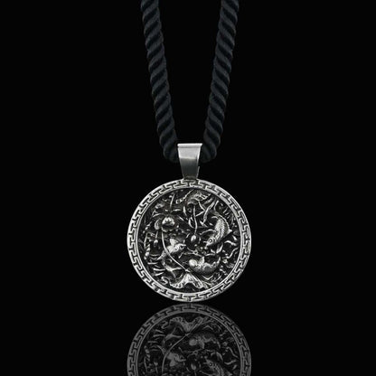 Fish And Lotus Pendant by SWISS PLUS - Unique Pendants & Cool Design Necklaces - view 4